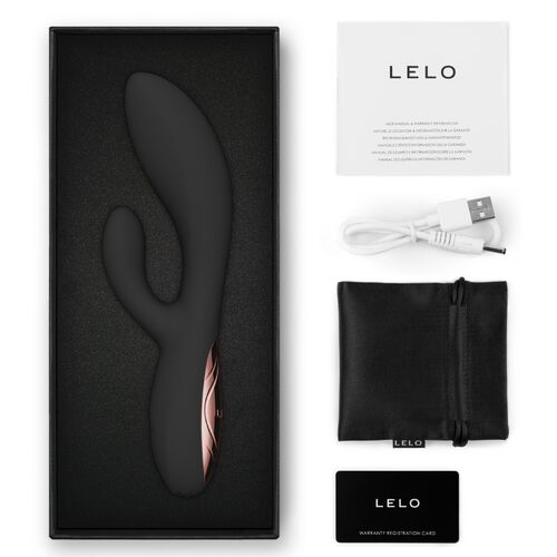 LELO - INA THRUST RABBIT VIBRADOR DE EMPURRAÇÃO PRETO