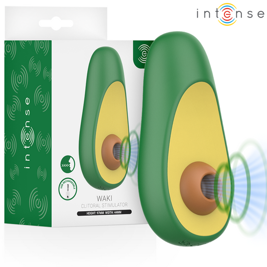 INTENSE - WAKI ABACATE ESTIMULADOR DE SUCÇÃO CLITORIAL - VIBRA24 SEXSHOP