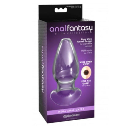 Anal Fantasy Elite – Mega Anal Gaper: Plug Transparente com Efeito Túnel para Alongamento Avançado