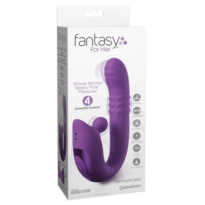 Fantasy For Her – Harmoni Pro: Vibrador Coelho com Estimulação Dupla para Ponto G e Clitóris