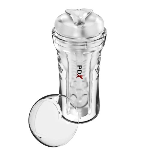 PDX Extreme – Wet Pussies Super Luscious Lips: Masturbador com Lábios Voluptuosos e Design Transparente para Prazer Realista
