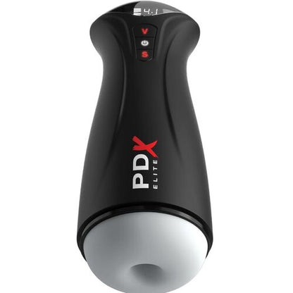 PDX Elite – Fap-Gasm Clear: Masturbador com Sucção Intermitente e Manga Transparente Texturizada para Estimulação Dinâmica