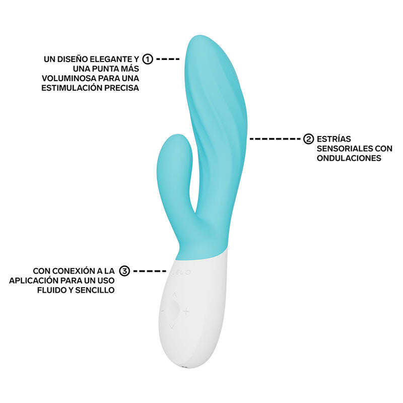 LELO – Ina Twist: Vibrador Duplo com Design Flexível, 16 Intensidades e Controle por App