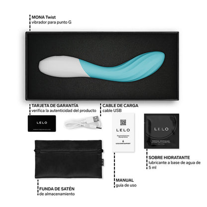 Mona Twist: Vibrador de Ponto G com Design Curvo, Textura Sensorial e Controle por App