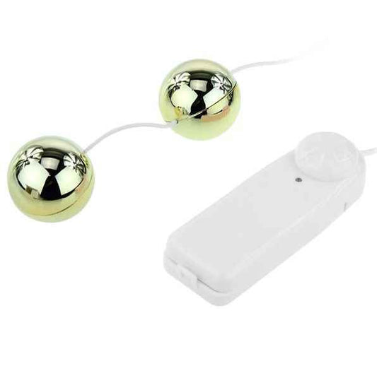 BAILE - VIBRADOR DE BOLAS CHINESAS GOLDEN - VIBRA24 SEXSHOP