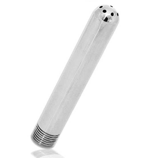 Metal hard douche íntima ii com acabamento cromado brilhante em metal para higiene íntima disponível na vibra24 sexshop loja erotica