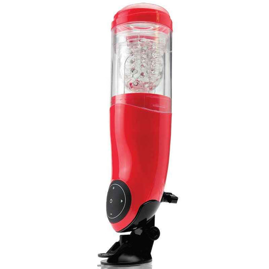 EXTREME TOYZ - PDX MEGA BATOR USB MASTURBADOR MASCULINO BOCA VERMELHO - VIBRA24 SEXSHOP