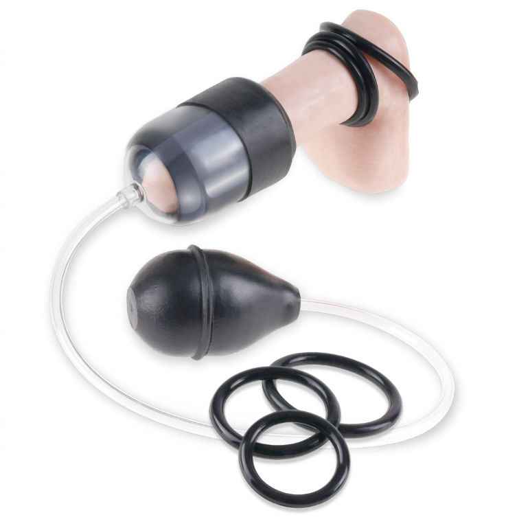 FETISH FANTASY SERIES - SÉRIE DE GLÂNDULAS DE SUCÇÃO COM ANÉIS DE AUMENTO - VIBRA24 SEXSHOP