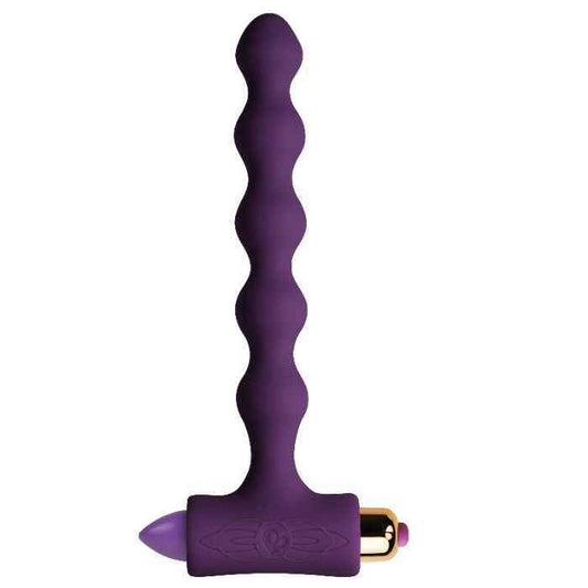 ROCKS-OFF - PLUG ANAL COM VIBRAO E RIOS PETITE SENSATIONS PÉROLAS - VIBRA24 SEXSHOP