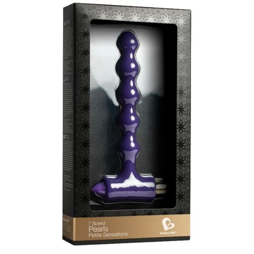 PLUG ANAL VIBRATÓRIO PÉROLAS - ROCKS-OFF COM VIBRAÇÃO E RIOS PETITE SENSATIONS - VIBRA24 SEXSHOP