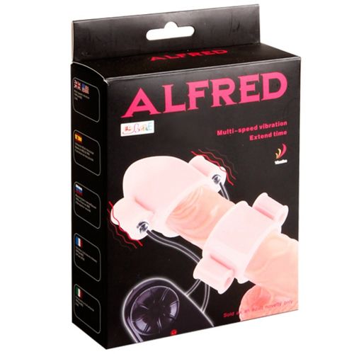 BAILE - COBERTURAS VIBRADORAS DE PÊNIS ALFRED COM CONTROLE - VIBRA24 SEXSHOP