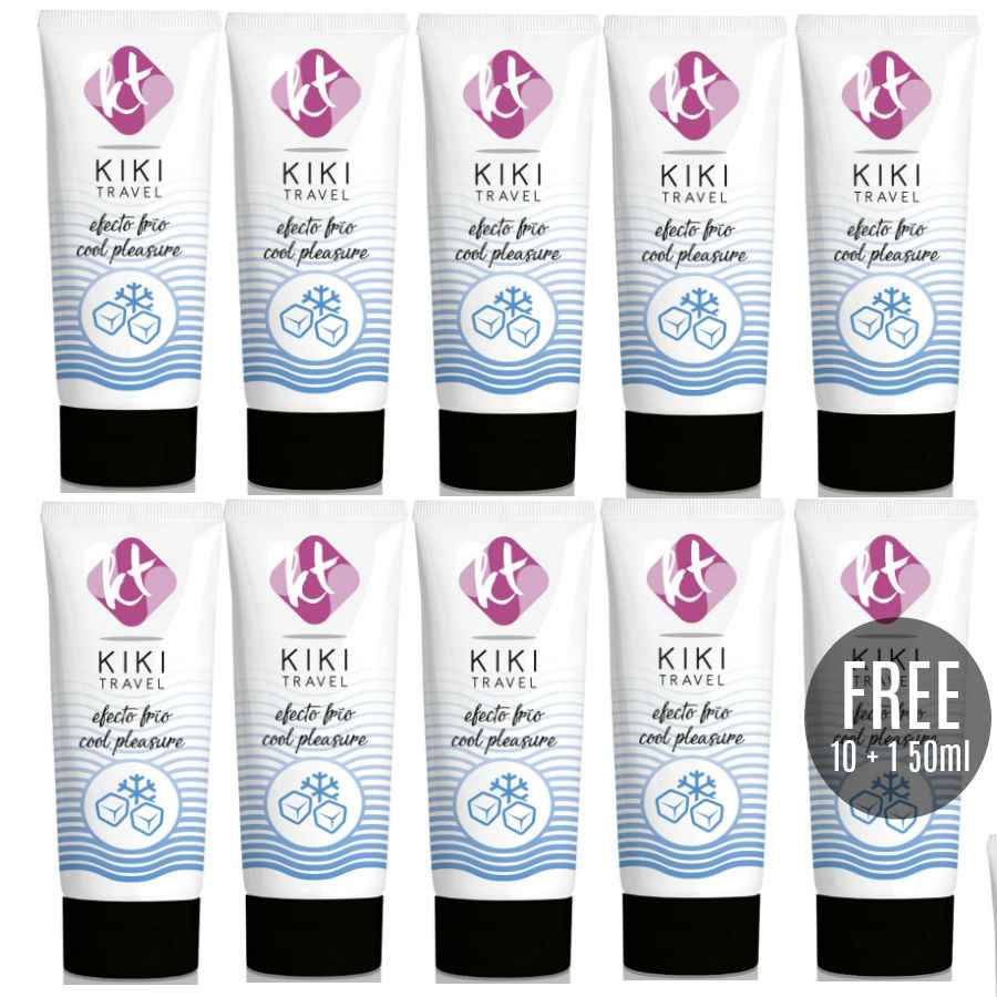 KIKÍ TRAVEL - LUBRIFICANTE DE EFEITO DE REFRIGERAÇÃO 50 ML 10 + 1 GRÁTIS