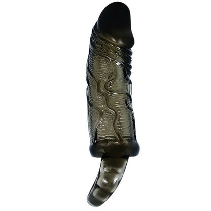 BAILE - Capa Extensora de Pénis Preta com Ala para Testículos 13.5 cm