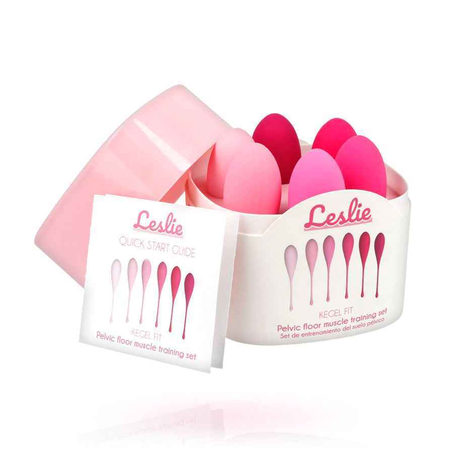 LESLIE - KEGEL FIT PELVIC MUSCLE TRAINING CONJUNTO 6 PCS - VIBRA24 SEXSHOP