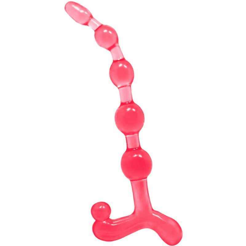 BAILE - Bolas Anais Vermelhas Bendy Twist para Prazer Inigualável