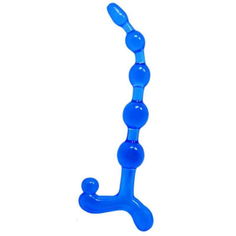 BAILE - BOLAS ANAIS AZUIS BENDY TWIST - VIBRA24 SEXSHOP