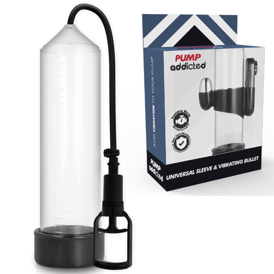 PUMP ADDICTED - VIBRADOR TRANSPARENTE RX7 - VIBRA24 SEXSHOP