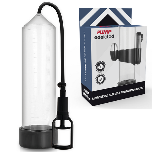 PUMP ADDICTED - VIBRADOR TRANSPARENTE RX7 - VIBRA24 SEXSHOP