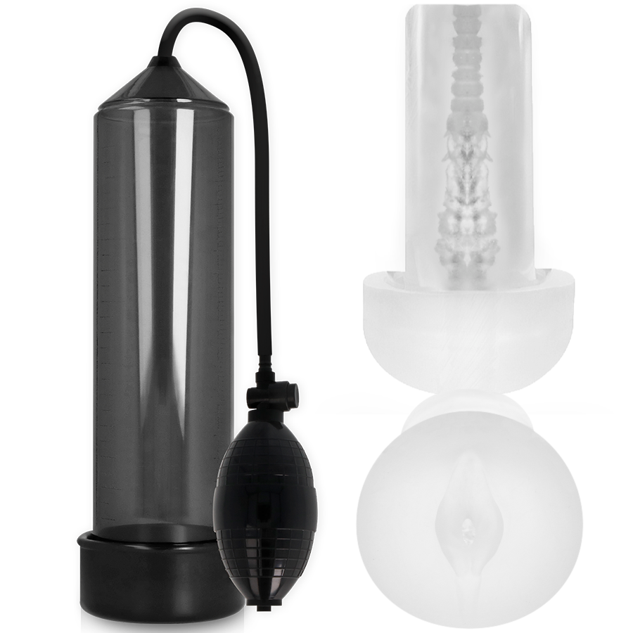PUMP ADDICTED - RX3 PRETO COM MANGA DE PRAZER - VIBRA24 SEXSHOP