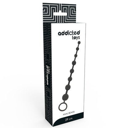 ADDICTED TOYS - Contas Anais Pretas 29 cm para Prazer Aumentado