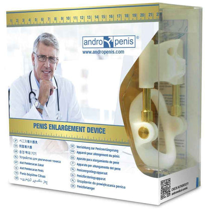 Extensor de Pénis ANDROPENIS Dourado para Aumento de Tamanho e Melhor Desempenho com Extensor de Pénis Andropenis - VIBRA24 SEXSHOP