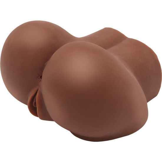 ACT - MASTURBADOR REALÍSTICO BIG ASS COM VIBRADOR MARROM - VIBRA24 SEXSHOP