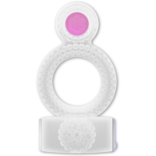 CASUAL LOVE - ANEL DUPLO PRAZER TRANSPARENTE - VIBRA24 SEXSHOP
