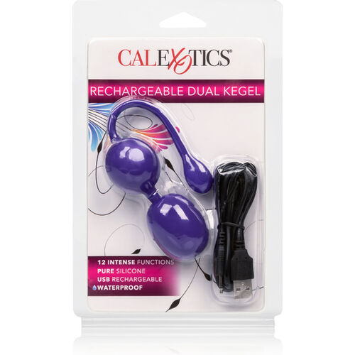 Calexotics Recarregável Duplo Kegel Roxo - Estímulo Intenso e Confortável
