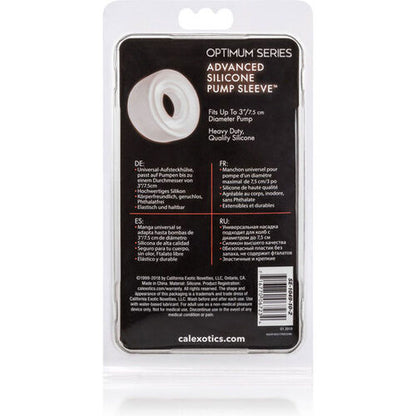 CalExotics – Manga de Bomba de Silicone ADV: Capa Protetora Transparente para Sucção Confortável e Segura