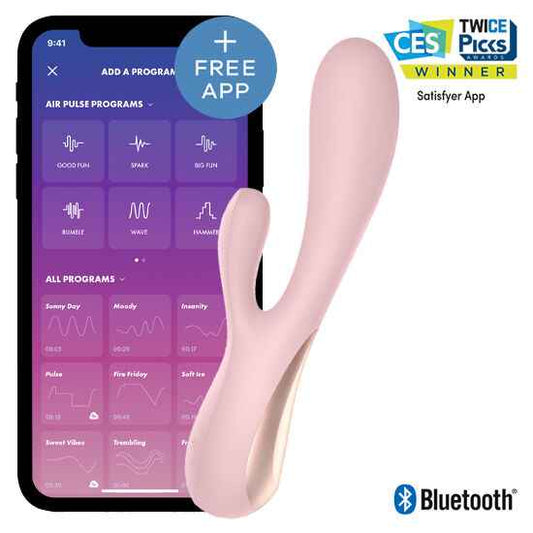 SATISFYER - MONO FLEX ROSA COM APLICATIVO