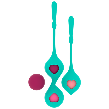RITHUAL - Conjunto de Treinamento Pélvico Deva Aqua Green para Saúde Íntima - VIBRA24 SEXSHOP