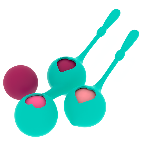 RITHUAL - Conjunto de Treinamento Pélvico Deva Aqua Green para Saúde Íntima - VIBRA24 SEXSHOP
