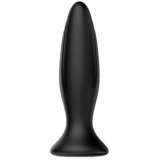 MR PLAY - PLUG ANAL VIBRADOR PRETO RECARREGVEL - VIBRA24 SEXSHOP