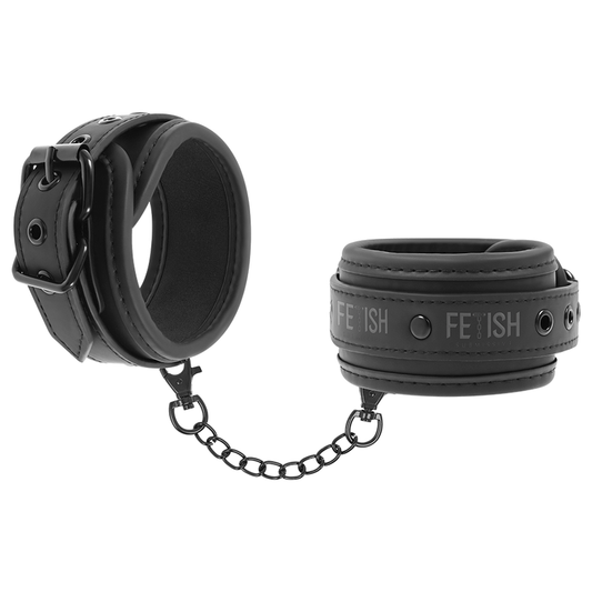 FETISH SUBMISSIVE - ALGEMAS DE COURO VEGANO COM FORRO DE NOPRENE - VIBRA24 SEXSHOP