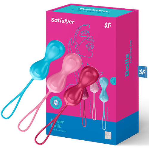 Satisfyer Conjunto de Treino Love Balls para Treino - Fortaleça sua Intimidade - VIBRA24 SEXSHOP