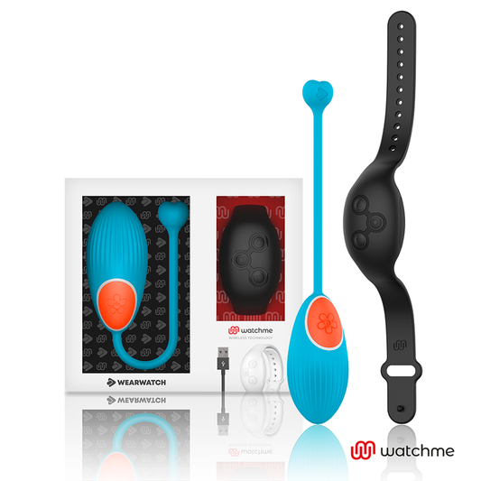 WEARWATCH - TECNOLOGIA WATCHME CONTROLE REMOTO OVO AZUL / JATO - VIBRA24 SEXSHOP