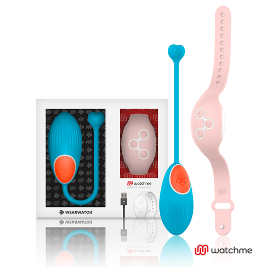 WEARWATCH - TECNOLOGIA WATCHME CONTROLE REMOTO OVO AZUL / ROSA - VIBRA24 SEXSHOP