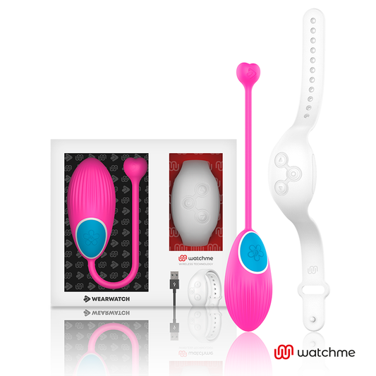 WEARWATCH - TECNOLOGIA WATCHME CONTROLE REMOTO OVO FÚCSIA / NIVEO - VIBRA24 SEXSHOP