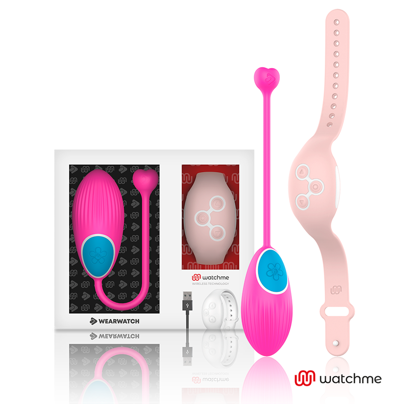 WEARWATCH - TECNOLOGIA WATCHME CONTROLE REMOTO OVO FÚCSIA / ROSA - VIBRA24 SEXSHOP