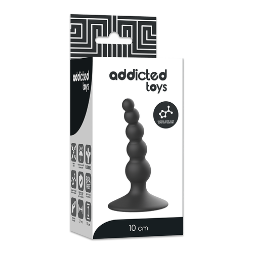 ADDICTED TOYS - 10 cm Black Anal Plug for Unmatched Pleasure
