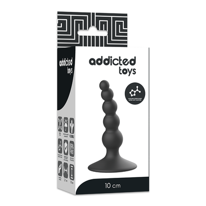 ADDICTED TOYS - 10 cm Black Anal Plug for Unmatched Pleasure