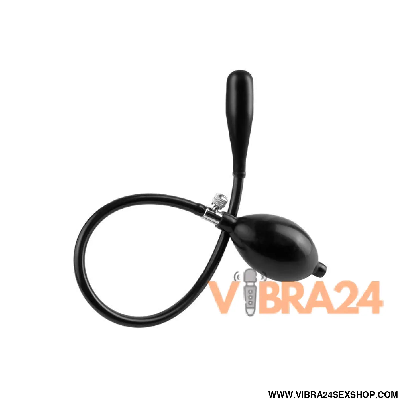 Inflatable Silicone Ass Extensor Black