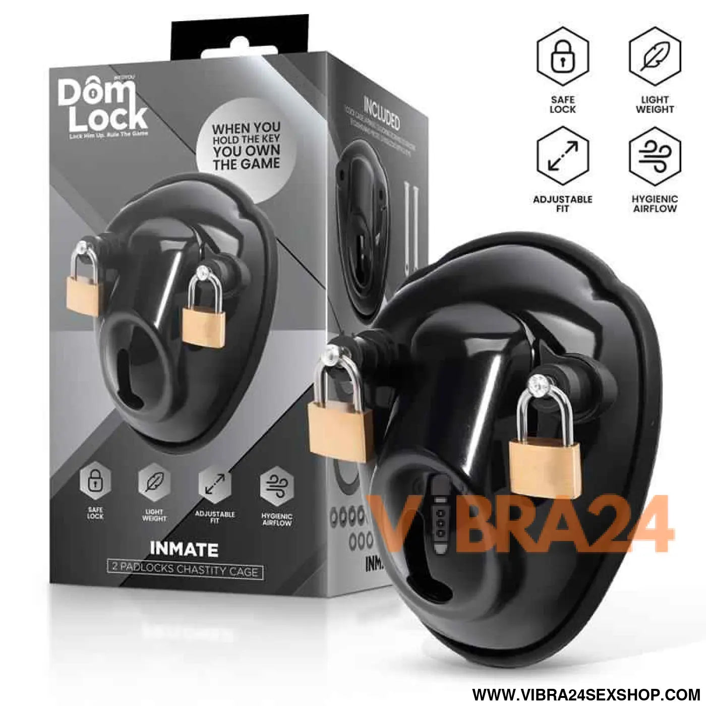 Inmate Chastity Cage with Spacers