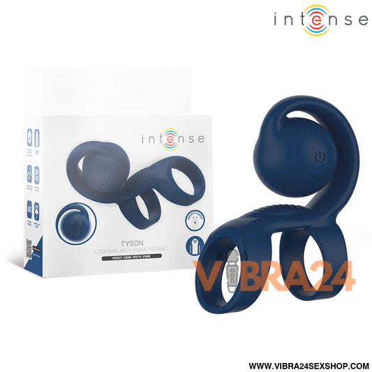 INTENSE - ANEL PENIANO TYSON COM BOLA VIBRATÓRIA Ø 3,2 CM