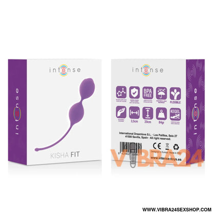 INTENSE - Bola de Kegel Silicone Lila Kisha Fit - VIBRA24 SEXSHOP