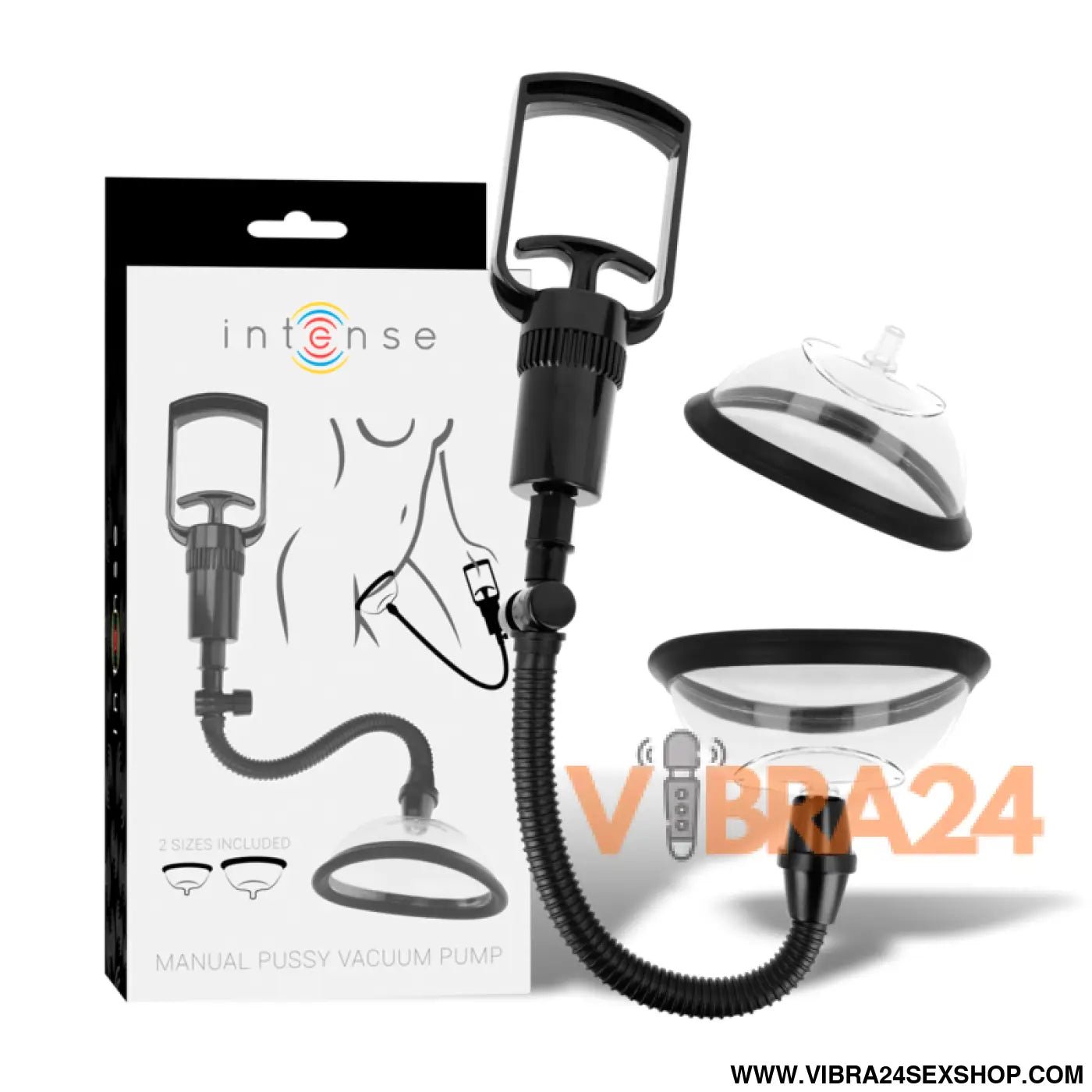 INTENSE - BOMBA VAGINAL MANUAL COM DOIS COPOS INTERCAMBIÁVEIS