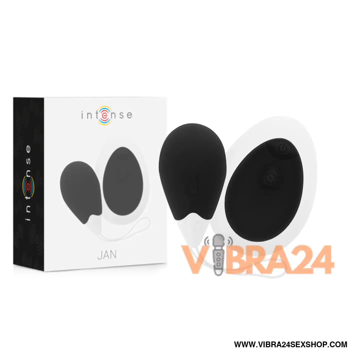 INTENSE - CONTROLE REMOTO DE OVO VIBRATÓRIO JAN PRETO