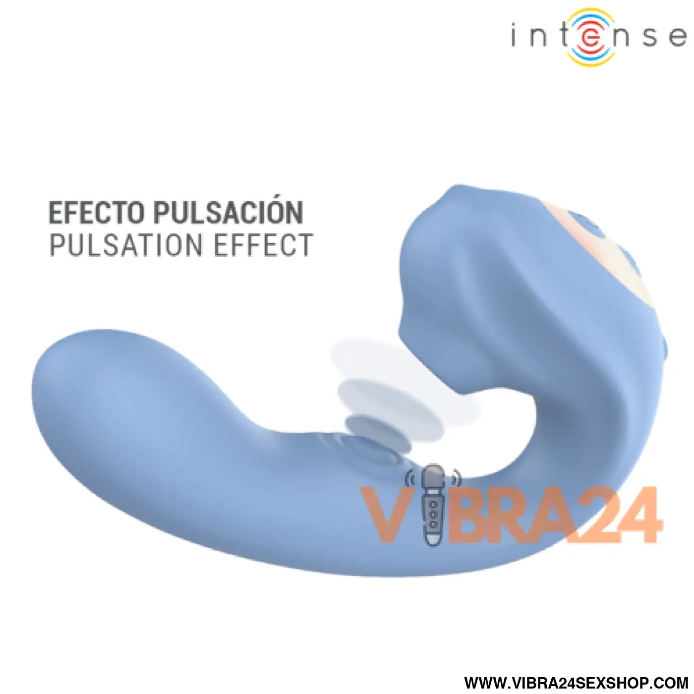 INTENSE - GINA - ESTIMULADOR CLITORIAL MULTIFUNCIONAL AZUL