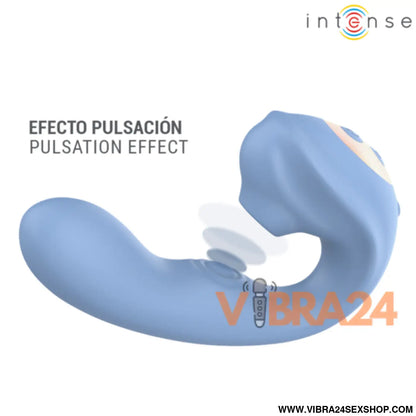 INTENSE - GINA - ESTIMULADOR CLITORIAL MULTIFUNCIONAL AZUL