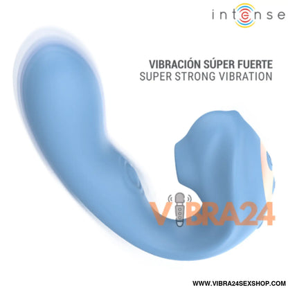 INTENSE - GINA - ESTIMULADOR CLITORIAL MULTIFUNCIONAL AZUL